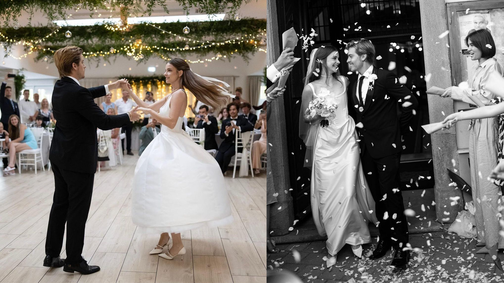 Barbara Palvin and Dylan Sprouse wedding